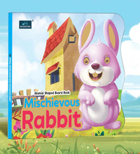 Mischievous Rabbit Animal Shaped Story Board Book - Engaging And Educational Stories For Kids.