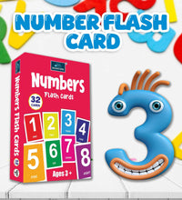 Numbers 1-100 - Multicolor Flash Cards For Kids.