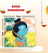 My First Shaped Board Book – Illustrated Ram and Hanuman Mythology Story Book for Kids - Age 2+ Yrs (Indian Gods and Goddesses)