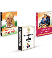 Why I Am an Atheist and Other Works, The Constitution of India and Annihilation of Caste | Bhagat Singh and Dr. B. R. Ambedkar Book Combo | Democracy Equality Social Reform and Political Thought Paperback Set