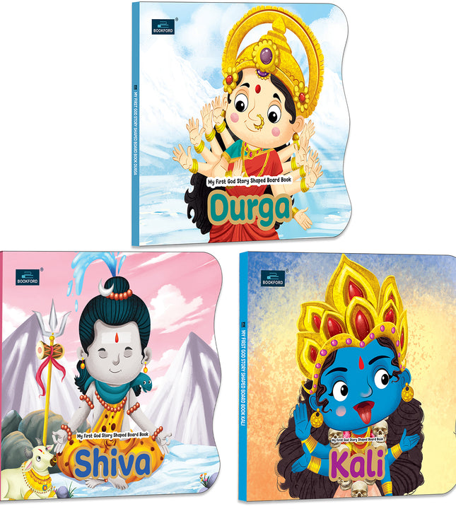 My First Shaped Board Book – Shiva, Kali and Durga Hindu Gods Mythology Story Book for Kids - Age 2+ Yrs (Indian Gods and Goddesses)