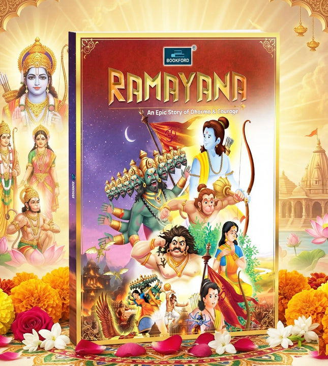 Ramayana Book in English Kids, Children – Indian Inspiring Religion Mythology Hindu Gods Epic Storybook for All Ages in English