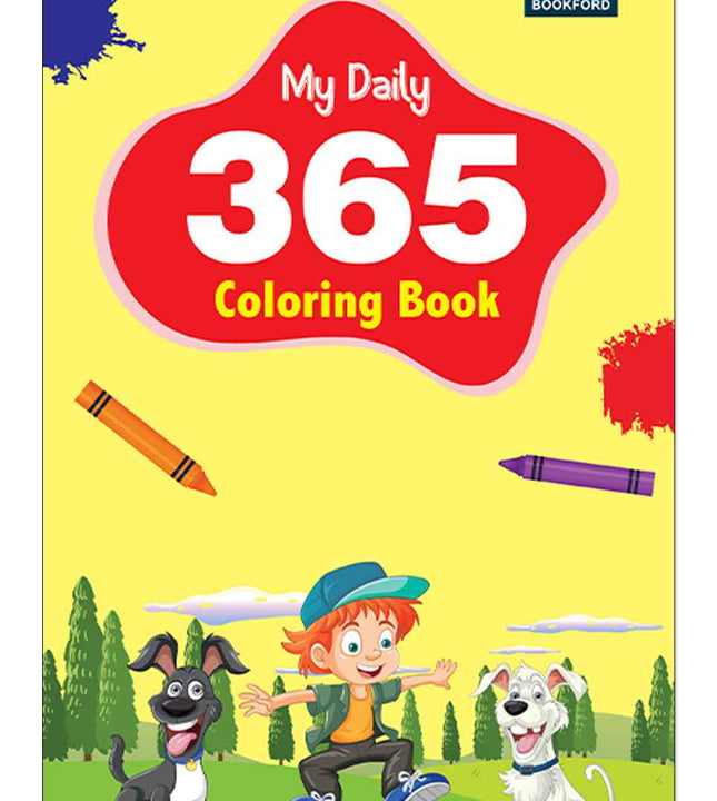 My Daily 365 Pages Coloring | Fun Creative Coloring Activity Book for Kids | Educational Art and Drawing Practice.