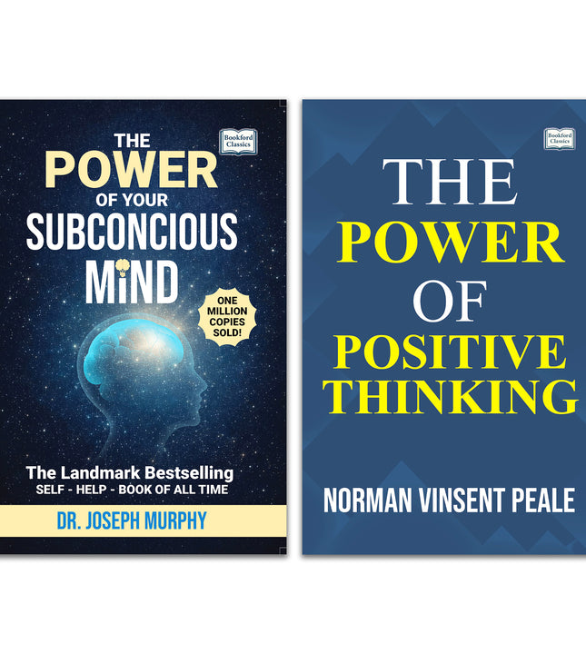 The Power of Positive Thinking + The Power of Your Subconscious Mind (Set of 2) | Original English Edition | Best Motivational & Psychology Books