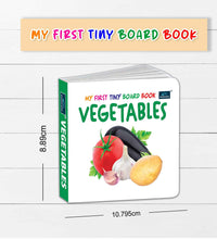 My First Tiny Board book- Numbers, Alphabet, fruits and Vegetables (Set of 4) for Kids