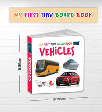 My First Tiny Board book-Wild & Domestic Animals, Birds, Colors, shapes and Vehicles (Set of 5) for Kids
