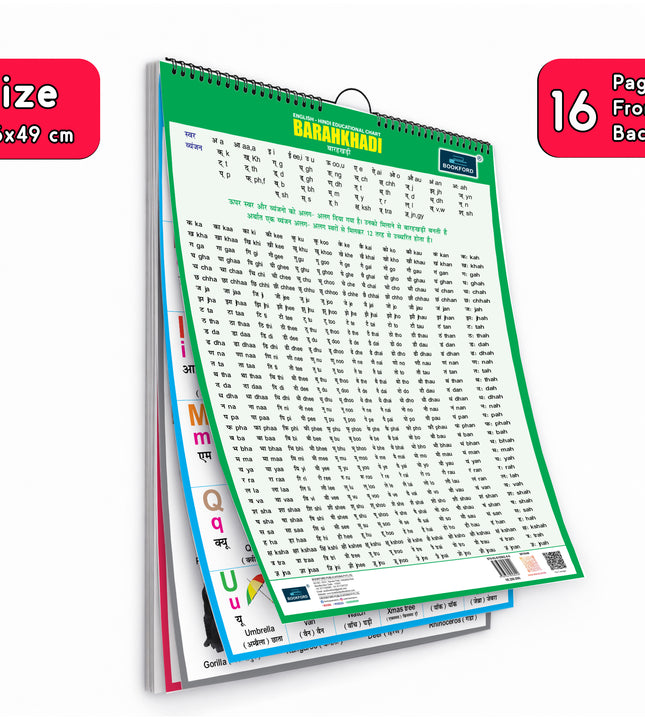 16 in 1 Barakhadi Educational Chart For Kids
