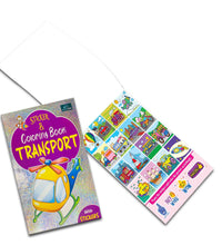 Sticker & Coloring Set of 2 - Animal & Transport Books For Kids.