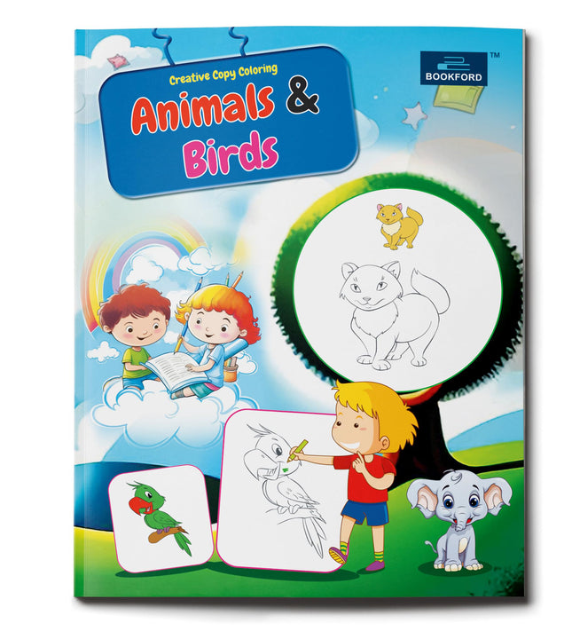 Creative Copy Coloring Book of Animals And Birds Coloring Book For Kids
