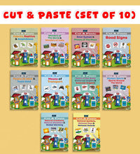 CUT & PASTE COMBO SET OF 10 (2) books for kids