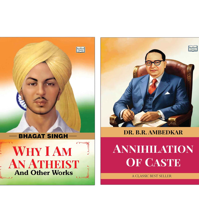 Why I Am an Atheist and Other Works and Annihilation of Caste | Bhagat Singh and Dr. B. R. Ambedkar Book Combo | Social Reform Equality and Political Thought Paperback Set