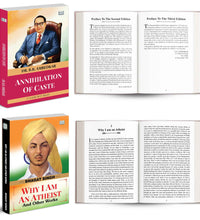 Why I Am an Atheist and Other Works and Annihilation of Caste | Bhagat Singh and Dr. B. R. Ambedkar Book Combo | Social Reform Equality and Political Thought Paperback Set