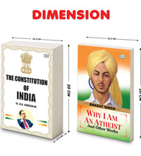The Constitution of India, Annihilation of Caste and Why I Am an Atheist and Other Works | Dr. B. R. Ambedkar and Bhagat Singh Book Combo | Democracy Equality Social Reform and Political Thought Paperback Set