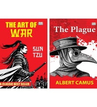 The Art of War by Sun Tzu and The Plague | Strategy and Classic Fiction Book Combo | Leadership Philosophy Human Nature and Existential Literature Paperback Set