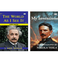 My Inventions by Nikola Tesla and The World As I See It | Science and Philosophy Book Combo | Innovation Creativity Wisdom and Inspirational Thought Paperback Set