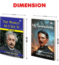 My Inventions by Nikola Tesla and The World As I See It | Science and Philosophy Book Combo | Innovation Creativity Wisdom and Inspirational Thought Paperback Set