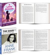 A Little Princess and The Diary of a Young Girl | Classic Literature and Inspirational Memoir Book Combo | Courage Hope Friendship and Life Lessons Paperback Set