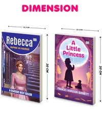 A Little Princess and Rebecca | Classic Fiction Book Combo | Friendship Courage Mystery and Timeless Literature | Set of 2 Books