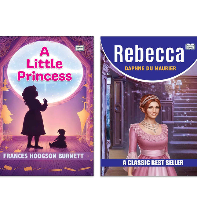 A Little Princess and Rebecca | Classic Fiction Book Combo | Friendship Courage Mystery and Timeless Literature | Set of 2 Books