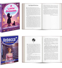 A Little Princess and Rebecca | Classic Fiction Book Combo | Friendship Courage Mystery and Timeless Literature | Set of 2 Books