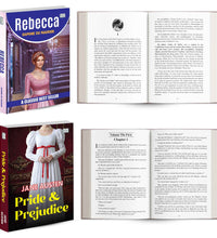 Rebecca and Pride and Prejudice | Classic Fiction and Romance Book Combo | Mystery Love Emotions and Timeless Literature Paperback Set