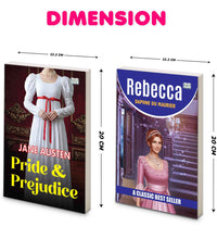 Rebecca and Pride and Prejudice | Classic Fiction and Romance Book Combo | Mystery Love Emotions and Timeless Literature Paperback Set