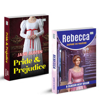 Rebecca and Pride and Prejudice | Classic Fiction and Romance Book Combo | Mystery Love Emotions and Timeless Literature Paperback Set