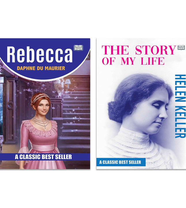 Rebecca and The Story of My Life | Classic Fiction and Inspirational Biography Book Combo | Mystery Courage Emotions and Life Lessons Paperback Set
