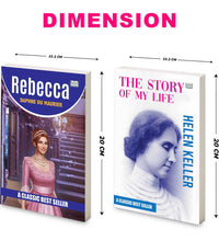 Rebecca and The Story of My Life | Classic Fiction and Inspirational Biography Book Combo | Mystery Courage Emotions and Life Lessons Paperback Set