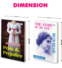 Pride and Prejudice and The Story of My Life | Classic Romance and Inspirational Biography Book Combo | Love Courage Emotions and Life Lessons Paperback Set
