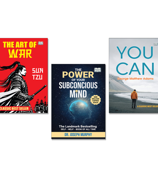 The Power of Your Subconscious Mind And You Can And The Art of War (Set of 3 Books) | Self Help, Motivation, Success Mindset & Strategy Books.