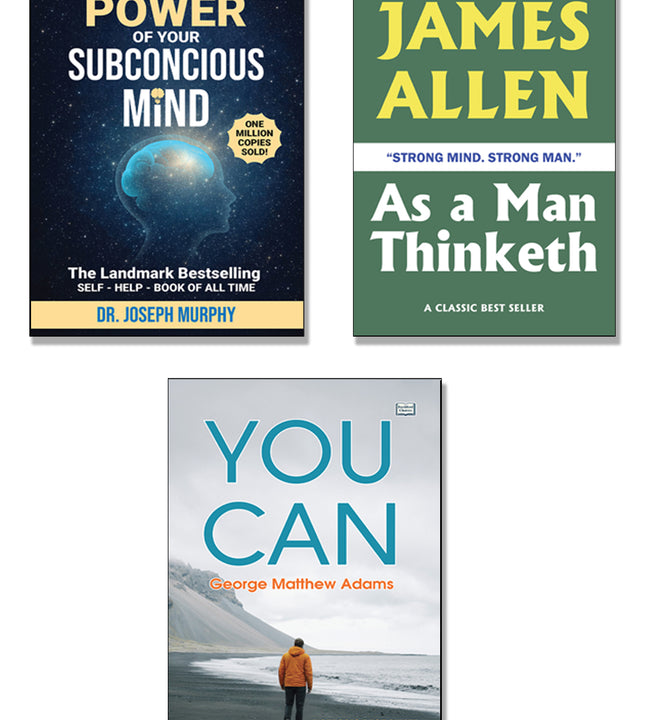 The Power of Your Subconscious Mind | You Can | As a Man Thinketh - Set of 3 | Positive Thinking, Success Mindset, Confidence and Personal Growth Books