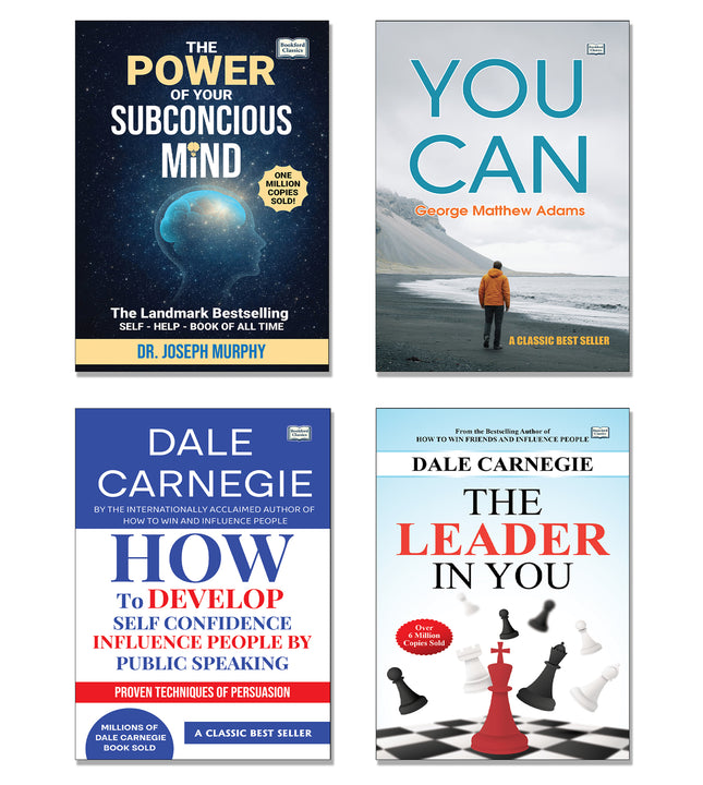 The Power of Your Subconscious Mind | How to Develop Self Confidence | You Can | The Leader - Set of 4 | Leadership, Positive Thinking and Motivational Self Help Books