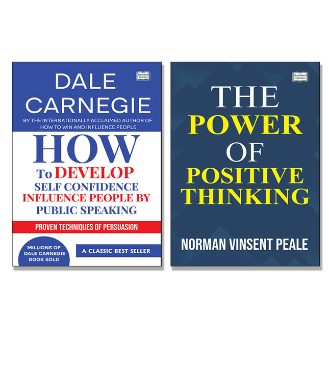 How to Develop Self Confidence and Influence People And The Power of Positive Thinking - Set of 2 | Motivational Self-Help Books for Confidence, Success, Positive Mindset and Personality Development