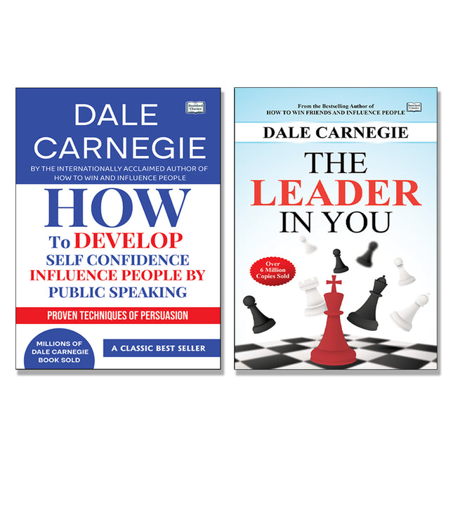 How to Develop Self Confidence And The Leader - Set of 2 | Motivational Self-Help & Leadership Books Combo | Personality Development, Communication Skills, Positive Thinking & Success Mindset