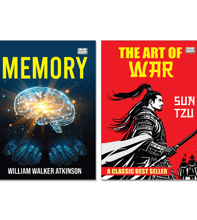 The Art of War by Sun Tzu And Memory by William Walker Atkinson | Strategy, Brain Training & Self-Improvement Books Combo | Motivational English Paperback Set of 2