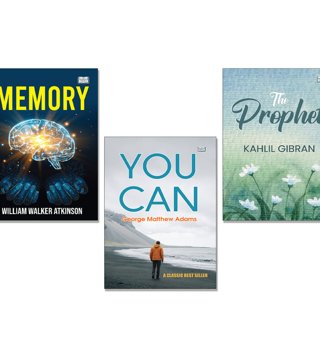 You Can | Memory | The Prophet - Set of 3 | Motivational, Self-Help & Philosophy Books | Inspirational Paperback Collection for Positive Thinking, Mindset and Personal Growth