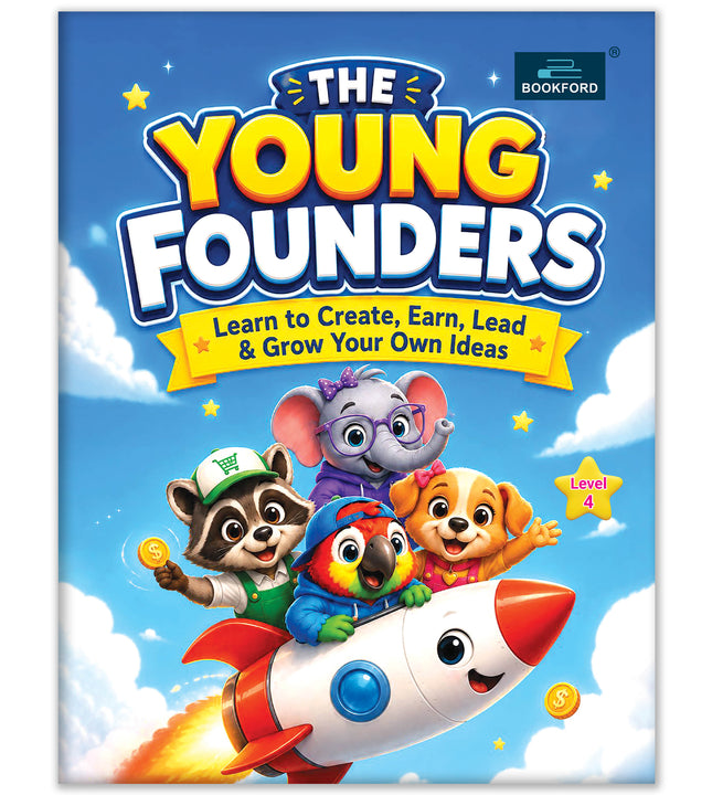 Young Founder and Hustlers Complete Set Level 4 | Kids Financial Literacy and Entrepreneurship Workbooks for Ages 6–15 | Money Management, Business Skills and Activity Books