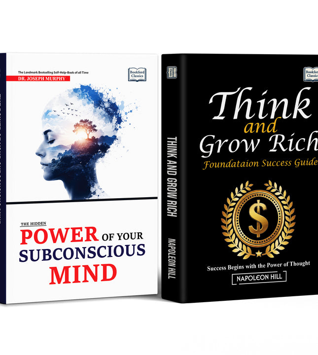 Power of Your Subconscious Mind the Hidden & Think and Grow Rich Foundation Success Guide - Set of 2 |  Positive Thinking or Motivation  Success Mindset