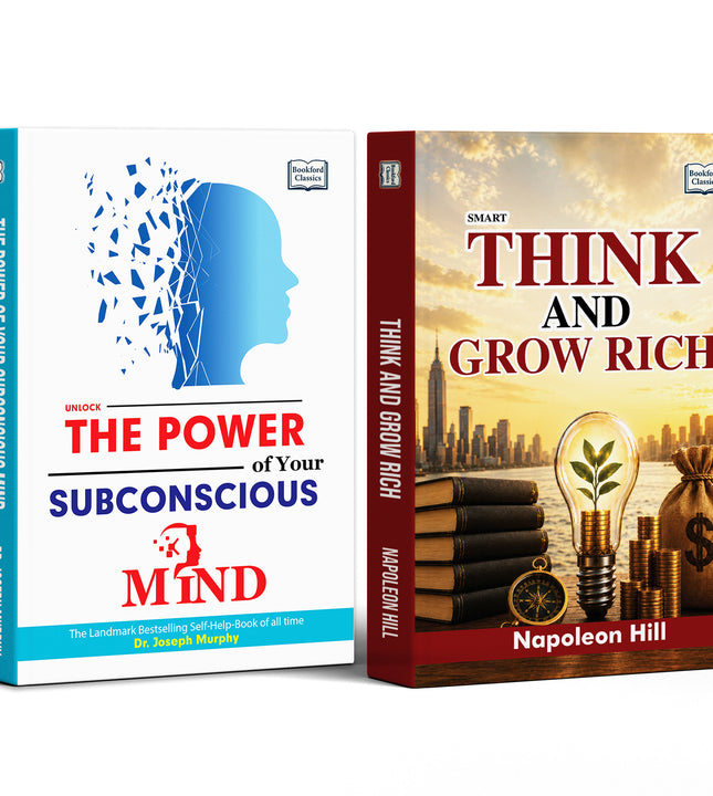 The Power of Your Subconscious Mind Unlock and Think and Grow Rich Smart -  Set of 2 | Goal Setting and Better Habits books.
