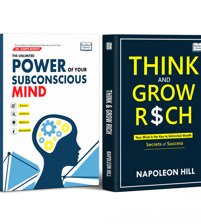 Power of Your Subconscious Mind the Unlimited and Think and Grow Rich  Secrets of Success Book - Set of 2 Personal Growth Books.