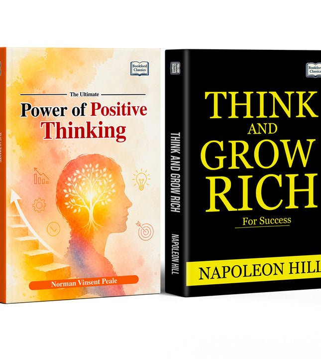 Think and Grow Rich Success and Power of Positive Thinking the Ultimate Books Set of 2 | Self Help Books for Personal Growth