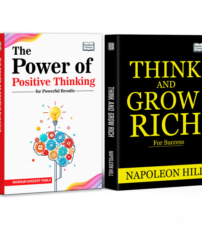 Think and Grow Rich Success and The Power of Positive Thinking for Powerful Results - Set of 2 Books | Self Help | Personal Growth and Motivation Books