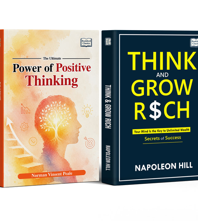 Think and Grow Rich success and The Ultimate Power of Positive Thinking - Set of 2 Books for Success Mindset Age 6+ Yrs