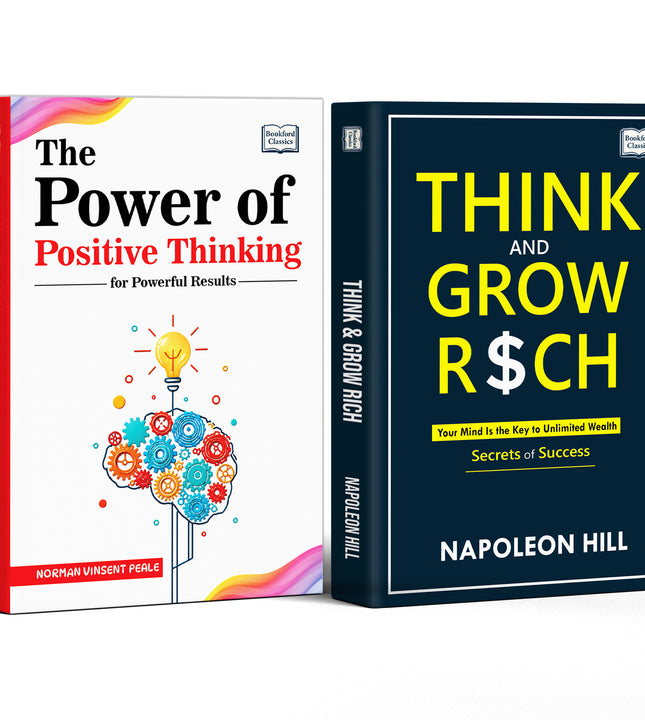 Think and Grow Rich Secrets of Success and The Power of Positive thinking For Powerful Results - Set of 2 Books for Personal Growth and Wealth Age 6+