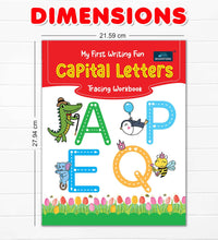 My First Writing Fun Tracing Workbook - Set Of 4 Books - Capital Letters, Small Letters, Numbers 1-10, And Lines And Curves - 3 Years To 4 Years ,