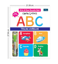 Write & Clean Reusable Book-Set of 2 Books-Alphabet Capital Letters And Small Letters