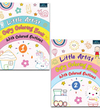 Little Artist Copy Coloring Book For Kids Set Of 2-coloring book for kids