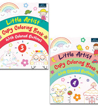 Little Artist Copy Coloring Book For Kids Set Of 2-Coloring Book for Kids