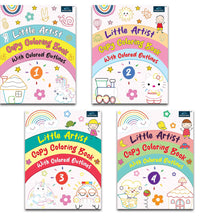 Little Artist Copy Coloring Book For Kids Set Of 4-coloring book for kids